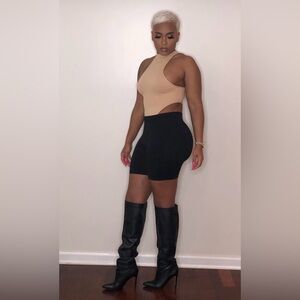 🌹NEW-MINAXI Bodysuit in Taupe & red